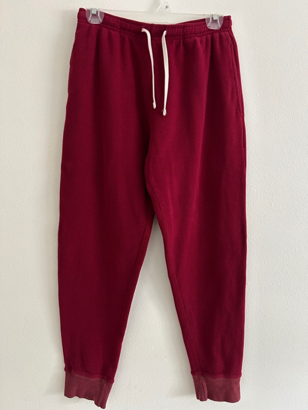 Pact 100% organic cotton waffle Jogger Pants Size Small